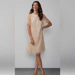 New with tags, New York & Company beige sequins dress size M.